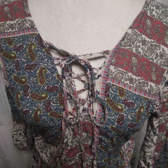 American Eagle Outfitters Women’s S Romper Shorts Boho Floral - Picture 2 of 6